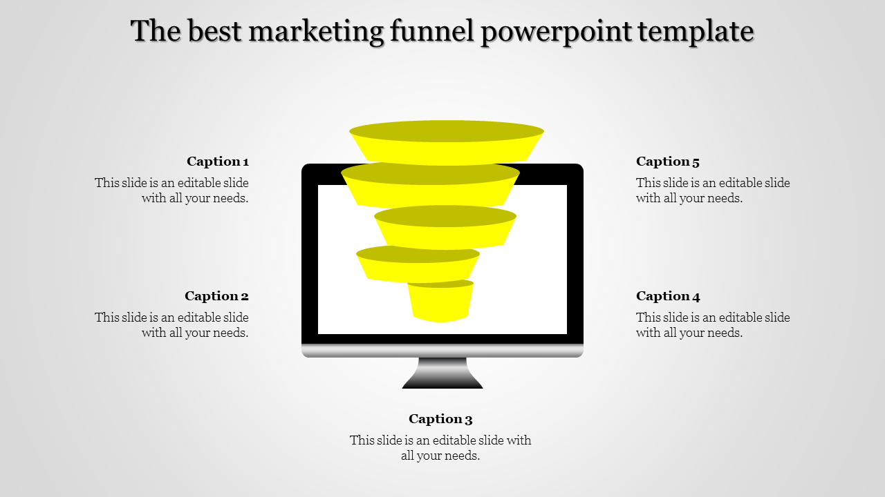 marketing funnel powerpoint template-The best marketing funnel powerpoint template-Style 1-Yellow